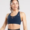 Gymshark Sports Bras*Crossover Sports Bra Navy