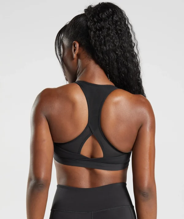 Gymshark Sports Bras*Crossover Sports Bra Black