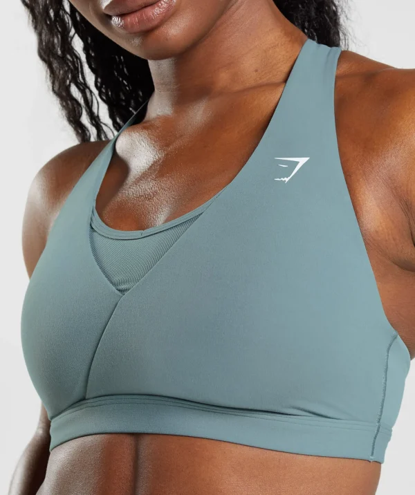 Gymshark Sports Bras*Crossover Sports Bra ThunderBlue