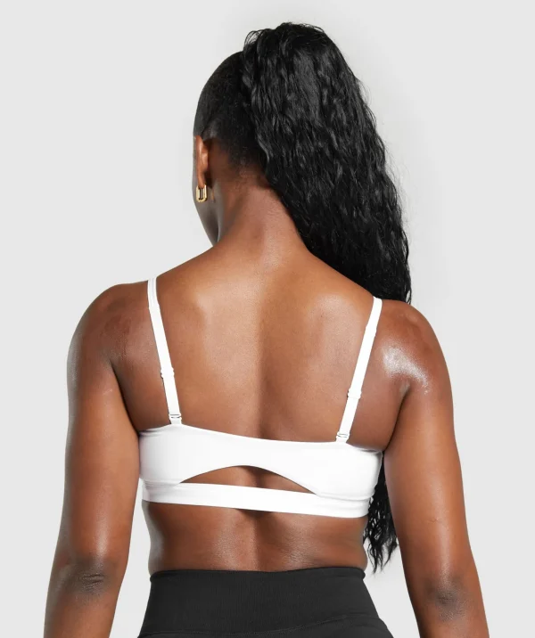 Gymshark Sports Bras*Cut Out Bandeau White