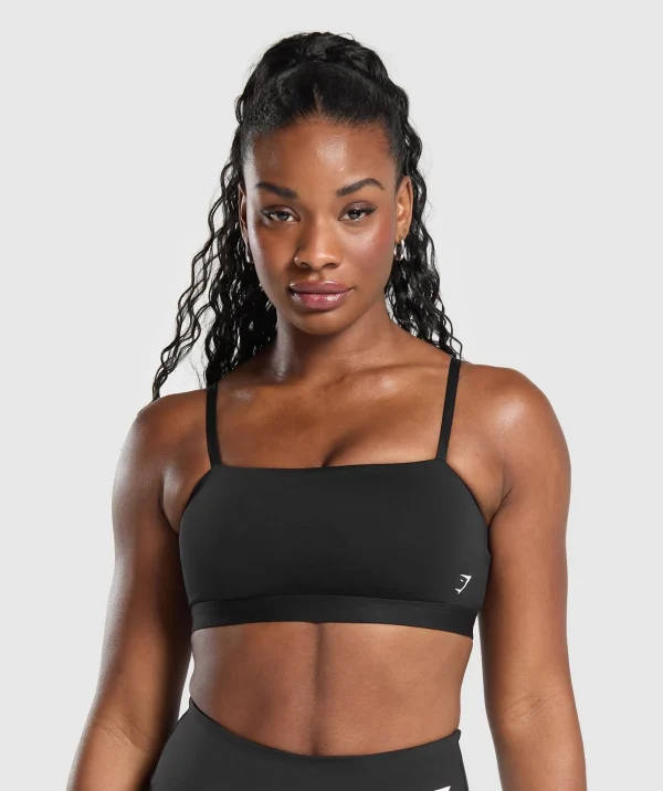 Gymshark Sports Bras*Cut Out Bandeau Black