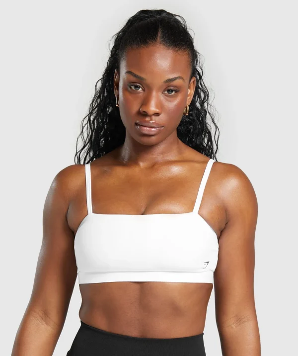 Gymshark Sports Bras*Cut Out Bandeau White