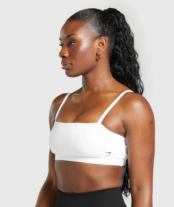 Gymshark Sports Bras*Cut Out Bandeau White