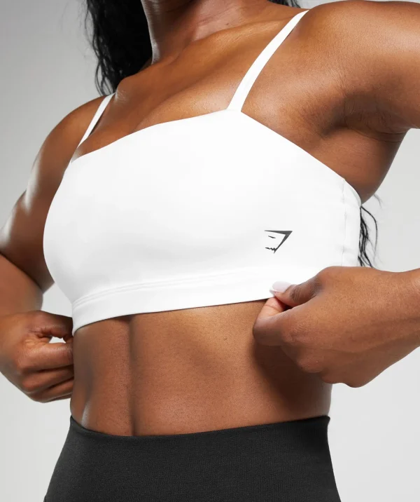 Gymshark Sports Bras*Cut Out Bandeau White