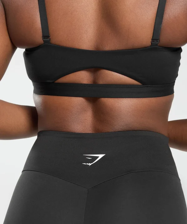 Gymshark Sports Bras*Cut Out Bandeau Black