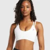 Gymshark Sports Bras*Double Up Sports Bra White