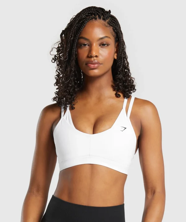 Gymshark Sports Bras*Double Up Sports Bra White