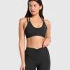 Gymshark Sports Bras*Double Up Sports Bra Black