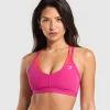 Gymshark Sports Bras*Double Up Sports Bra WinningPink/CoralRed