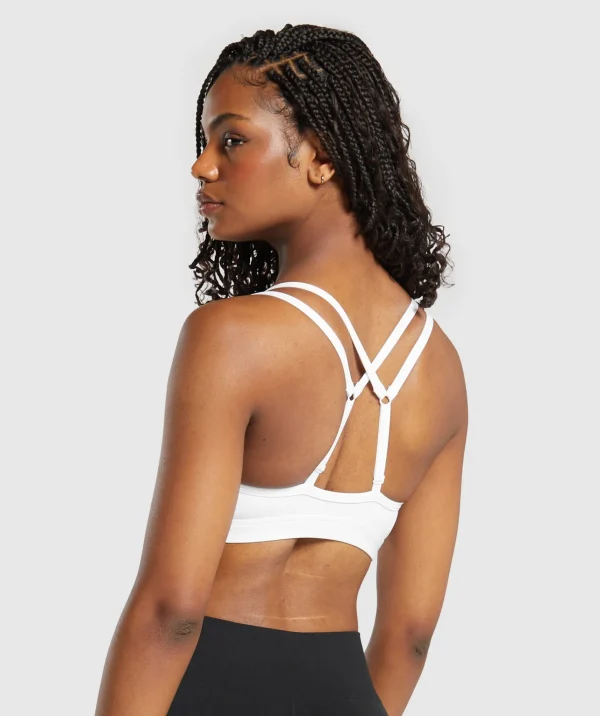 Gymshark Sports Bras*Double Up Sports Bra White