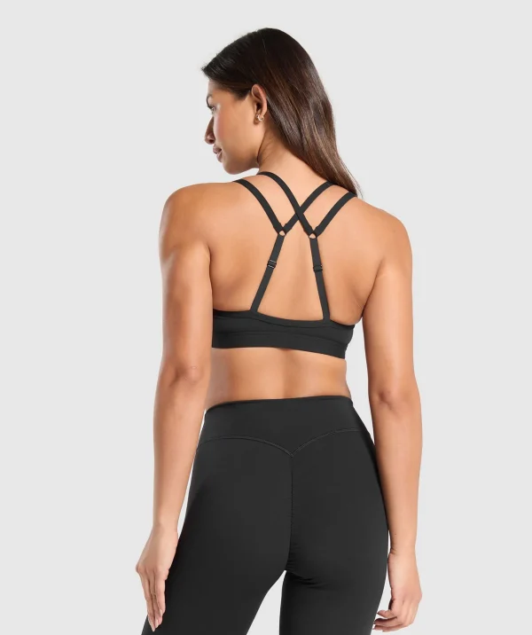 Gymshark Sports Bras*Double Up Sports Bra Black