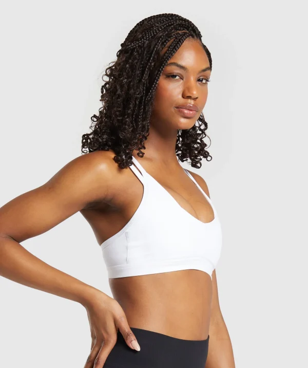 Gymshark Sports Bras*Double Up Sports Bra White