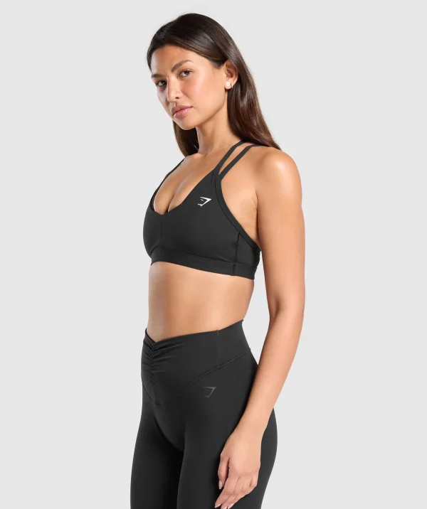 Gymshark Sports Bras*Double Up Sports Bra Black