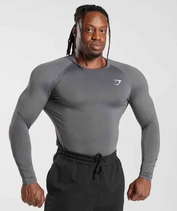 Gymshark Base Layers | T-shirts & Tops*Element Baselayer Long Sleeve T-Shirt SilhouetteGrey