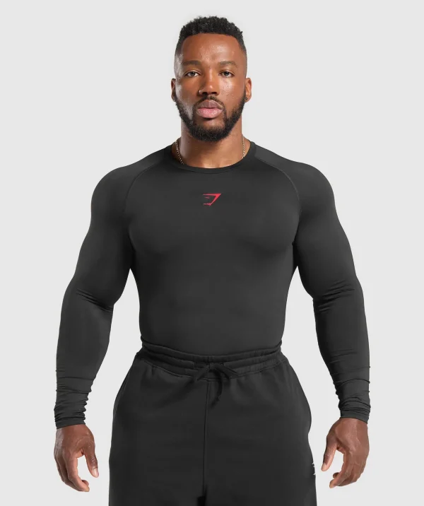 Gymshark T-shirts & Tops*Element Long Sleeve T-Shirt Black