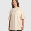 Gymshark T-shirts & Tops*Elevate Chain Oversized T-Shirt CreamBeige