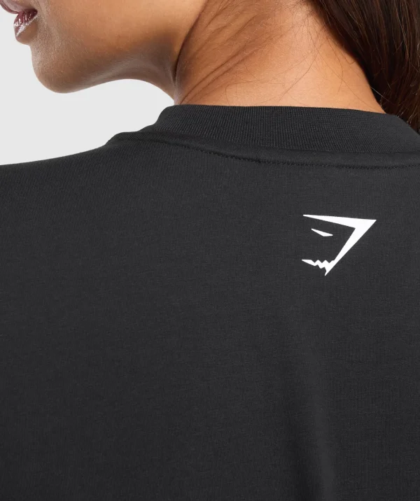 Gymshark T-shirts & Tops*Elevate Chain Oversized T-Shirt Black