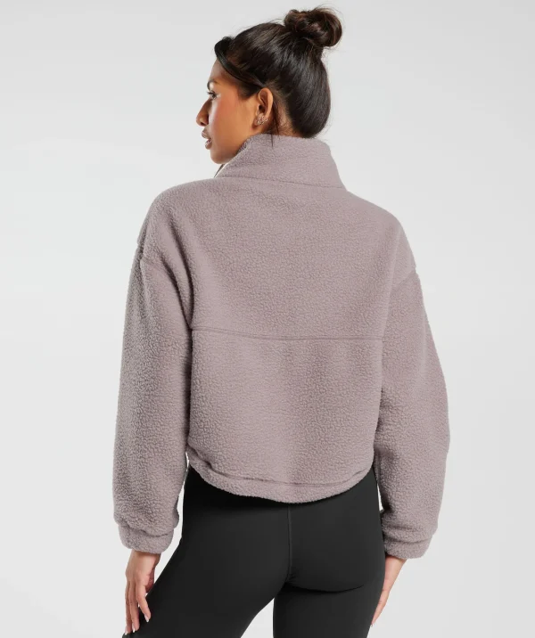 Gymshark Jackets*Elevate Fleece Midi Jacket WashedMauve