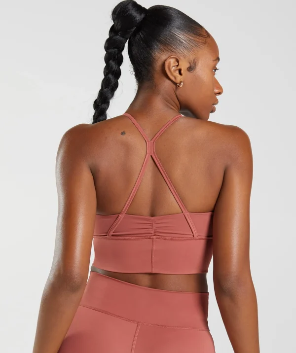 Gymshark Sports Bras*Elevate Longline Sports Bra RoseBrown