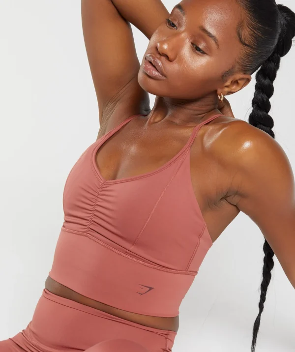 Gymshark Sports Bras*Elevate Longline Sports Bra RoseBrown