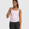 Gymshark Tank Tops | T-shirts & Tops*Elevate Ruched Tank LemonadePink