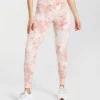 Gymshark Leggings | High-waisted Leggings*Elevate Spray Dye Leggings White/MistyPink/ScandiPink