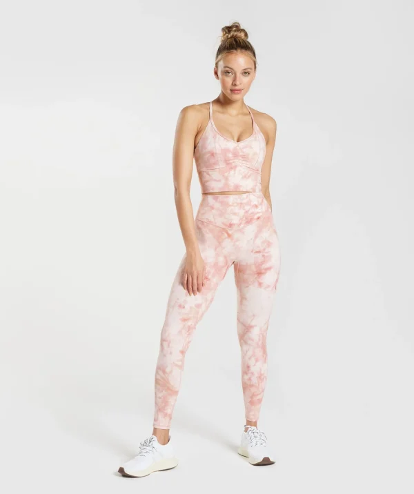 Gymshark Leggings | High-waisted Leggings*Elevate Spray Dye Leggings White/MistyPink/ScandiPink