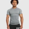 Gymshark T-shirts & Tops*Elite Seamless T-Shirt PitchGrey/LightGrey