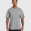 Gymshark T-shirts & Tops*Essential Oversized T-Shirt CharcoalGreyMarl