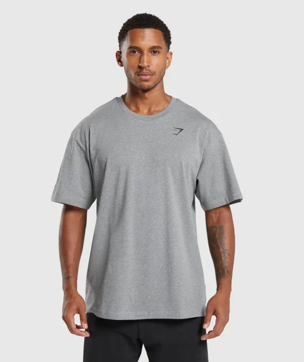 Gymshark T-shirts & Tops*Essential Oversized T-Shirt CharcoalGreyMarl