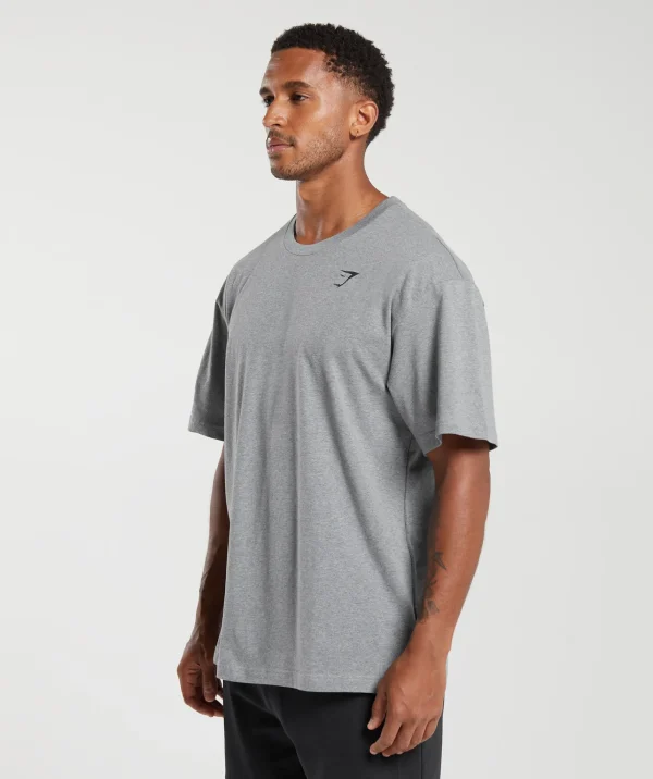 Gymshark T-shirts & Tops*Essential Oversized T-Shirt CharcoalGreyMarl