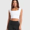 Gymshark Crop Tops | T-shirts & Tops*Everyday Cap Sleeve Crop Top White