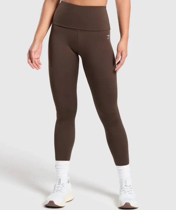 Gymshark Leggings*Everyday Foldover Leggings ArchiveBrown