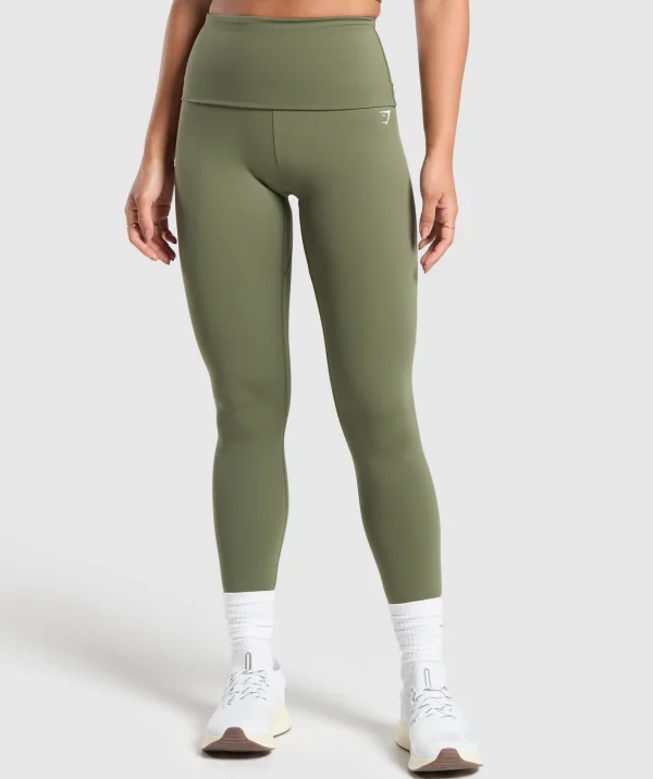 Gymshark Leggings*Everyday Foldover Leggings CoreOlive