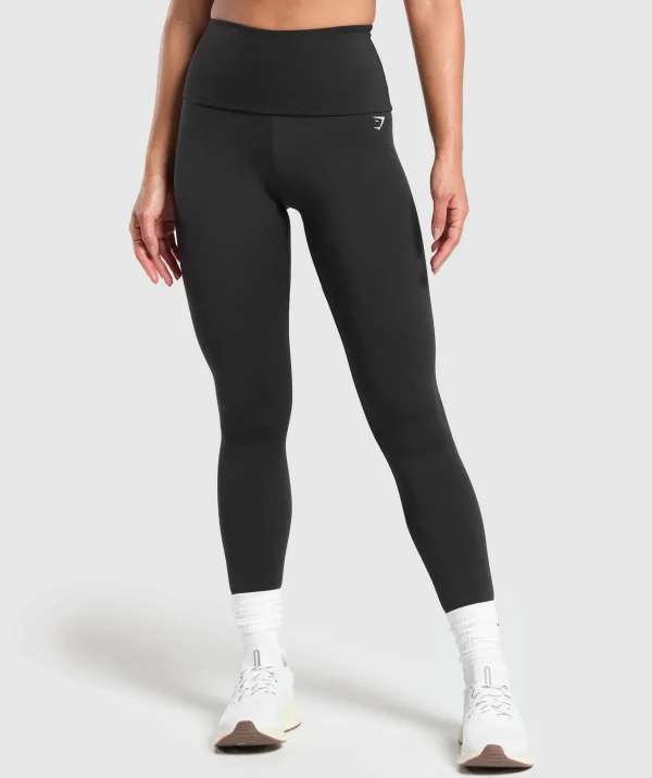 Gymshark Leggings*Everyday Foldover Leggings Black