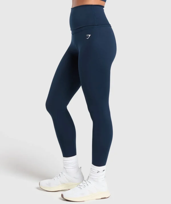 Gymshark Leggings*Everyday Foldover Leggings Navy