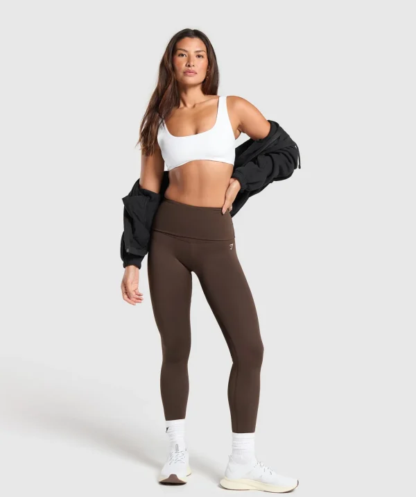 Gymshark Leggings*Everyday Foldover Leggings ArchiveBrown