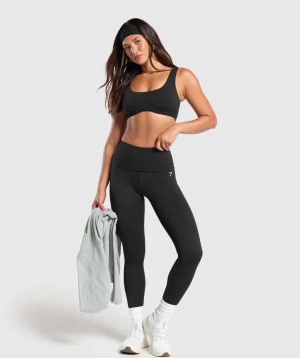 Gymshark Leggings*Everyday Foldover Leggings Black