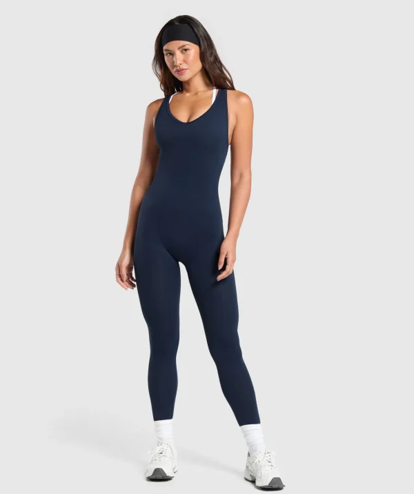 Gymshark Bodysuits*Everyday Seamless All in One Navy