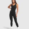 Gymshark Bodysuits*Everyday Seamless All in One Black