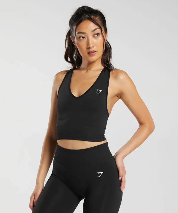 Gymshark Crop Tops | Tank Tops*Everyday Seamless Crop Tank Black