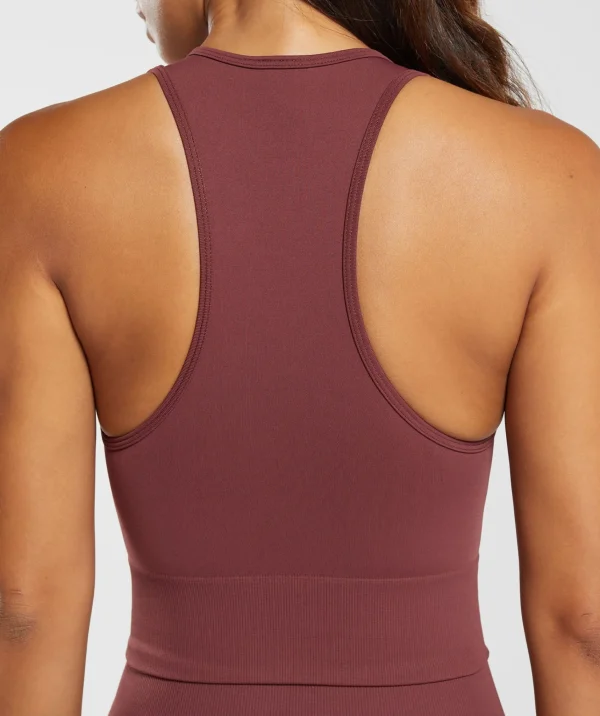 Gymshark Tank Tops | Crop Tops*Everyday Seamless Crop Tank BurgundyBrown