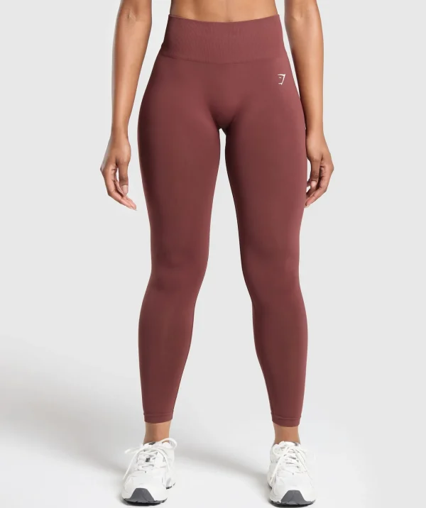 Gymshark Modest Workout Clothes & Hijabs | Leggings*Everyday Seamless Leggings BurgundyBrown