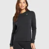 Gymshark T-shirts & Tops*Everyday Seamless Long Sleeve Top Black