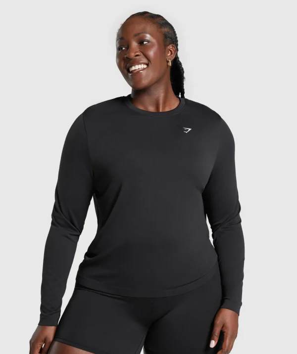 Gymshark T-shirts & Tops*Everyday Seamless Long Sleeve Top Black