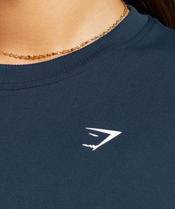 Gymshark T-shirts & Tops*Everyday Seamless Long Sleeve Top Navy