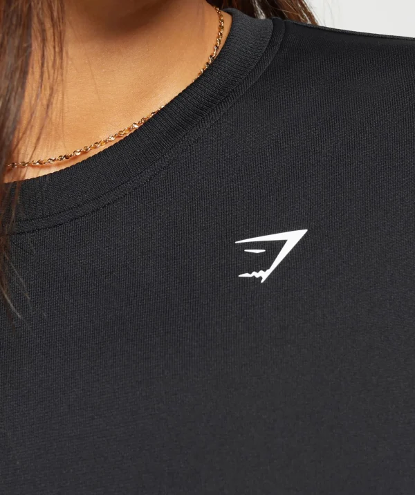 Gymshark T-shirts & Tops*Everyday Seamless Long Sleeve Top Black