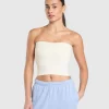 Gymshark Crop Tops | T-shirts & Tops*Everyday Seamless Midi Tube Top SoftWhite