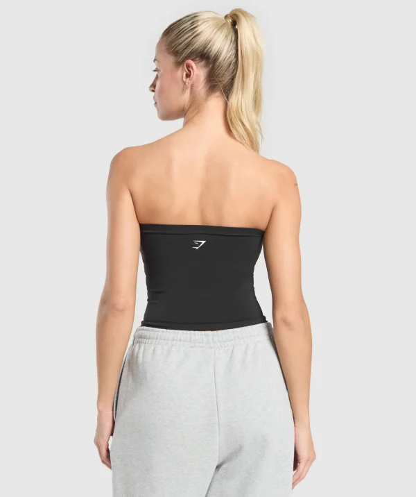 Gymshark Crop Tops | T-shirts & Tops*Everyday Seamless Midi Tube Top Black