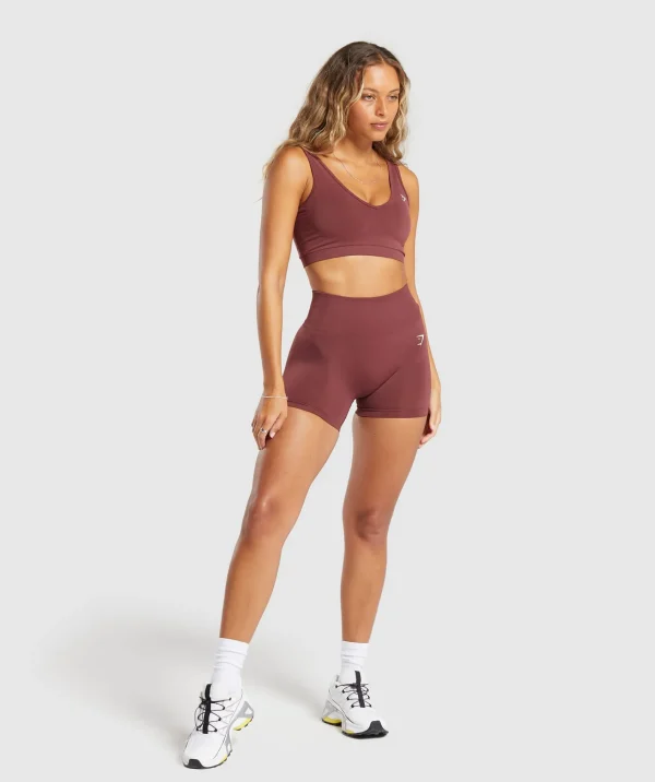 Gymshark Shorts*Everyday Seamless Shorts BurgundyBrown